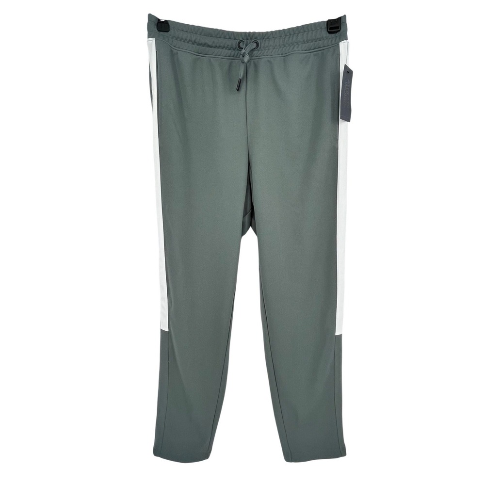 Athletic‎ Works Track Pants Mens Medium Medium 32-34 Green Side Stripe